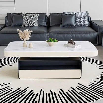 Modern Luxury Coffee Table Rectangle Organizer Drawer Nordic Trendy Coffee Table Premium Beauty Table De Salon Home Furniture