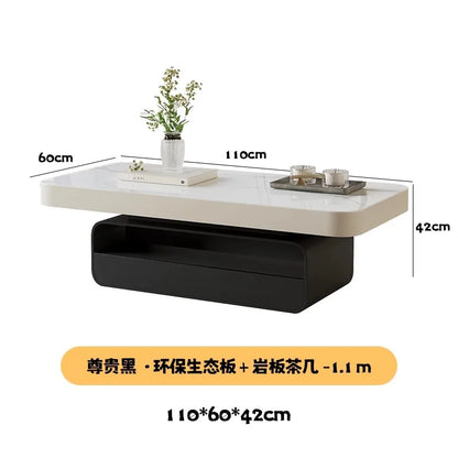 Modern Luxury Coffee Table Rectangle Organizer Drawer Nordic Trendy Coffee Table Premium Beauty Table De Salon Home Furniture