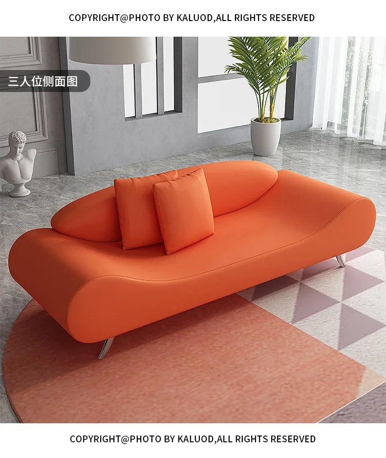 Nordic Relaxing Minimalist Modern Design Comfortable Living Room Sofas Elegant Light Luxury High-quality Simple Hotel Furniture