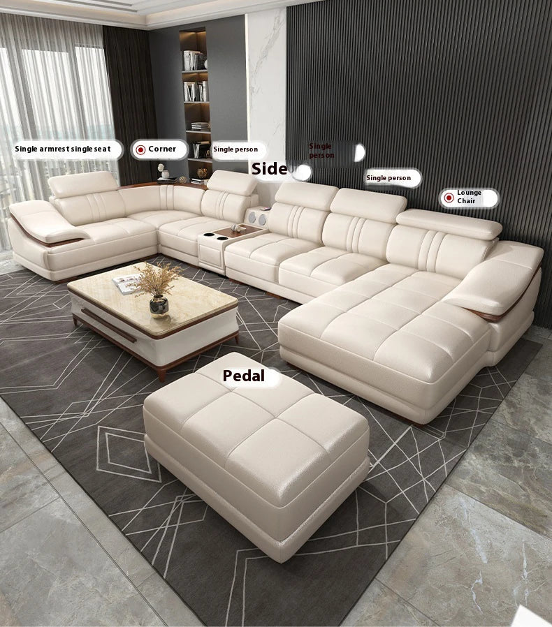 High Quality Genuine Leather Sofa Genuine Leather Sofa Modern Genuine Leather Sofa Modern