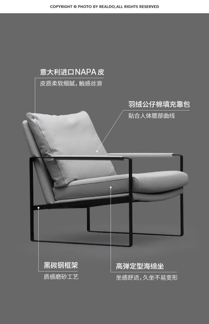 Leisure Complete Cushion Chair Living Room Leather Unique Lazy Makeup Chair Reading Design Throne Woonkamer Stoelen Decor