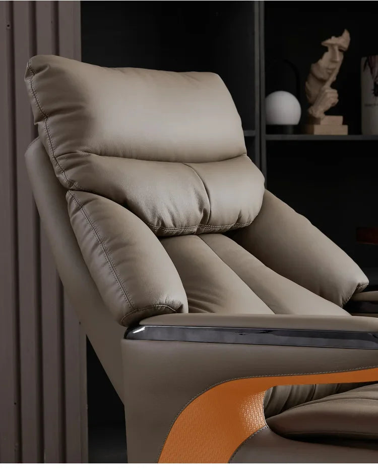 N49 J Heating Massage Office Chairs Ventilation Leather Relaxing Portable Desk Chair Recliner Nordic Comfy Silla Home Office