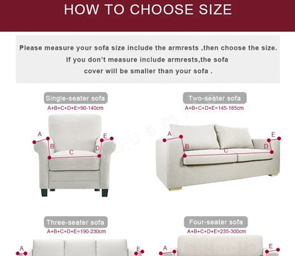 Elastic Solid Color Sofa Cover for Living Room All-inclusive Spandex Couch Cover Sectional Furniture Slipcover 1/2/3/4 Seater