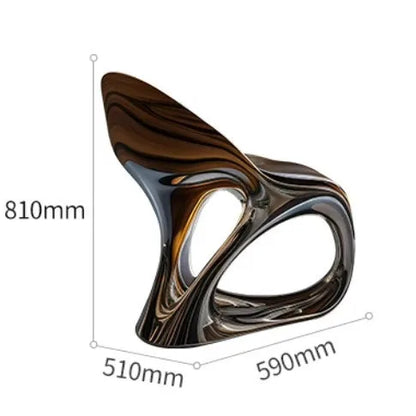 Modern FRP special-shaped curved dining table coffee table commercial space office hotel high-end technology creative table