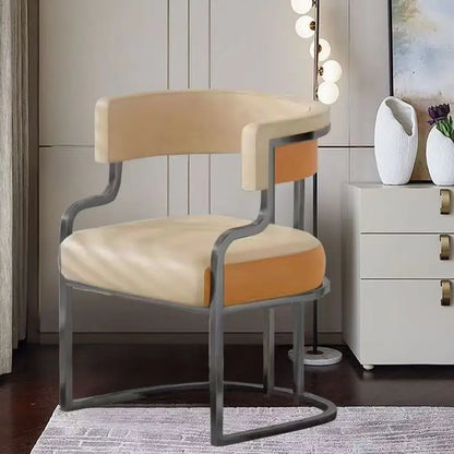 Modern Light Luxury Accent Chair Premium Dining Chair for Salon Reception Office Conference Hotel Lounge Makeup Nail Studio