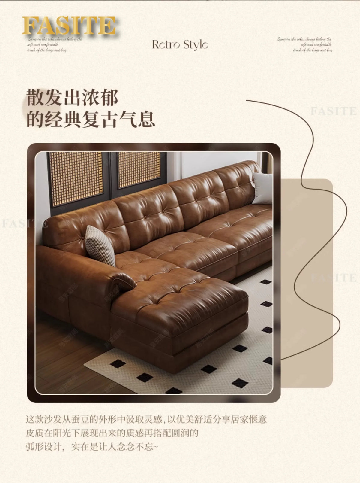 Portable Minimalist Brown Sleep Sofa Faux Leather Designer Loveseat   Sofa Couch Cloud  Living Room Furniture