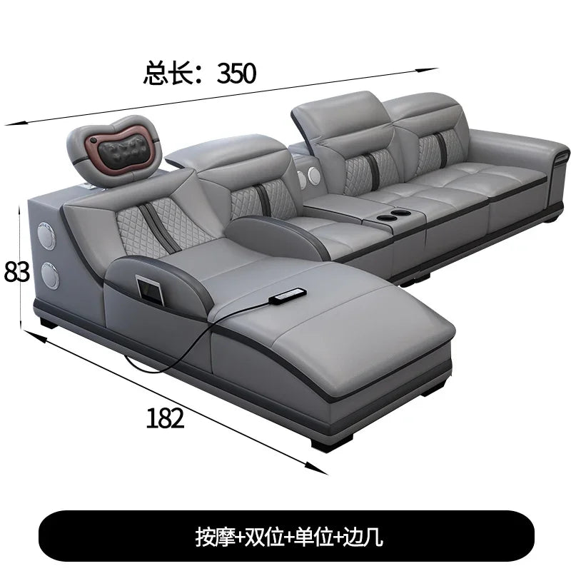 Luxury Wood Nordic Living Room Sofas Cozy Relaxing Recliner Armchair Sofas Floor Daybed Massage Woonkamer Banken Home Furniture