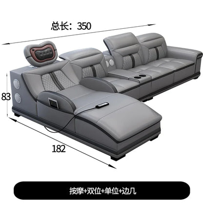 Luxury Wood Nordic Living Room Sofas Cozy Relaxing Recliner Armchair Sofas Floor Daybed Massage Woonkamer Banken Home Furniture