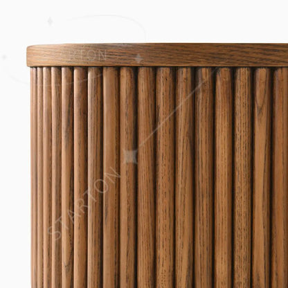 Modern Luxury Living Room Furniture Wood Rectangular Coffee Table Safety Round Corner Coffee Table with Concealed Drawer