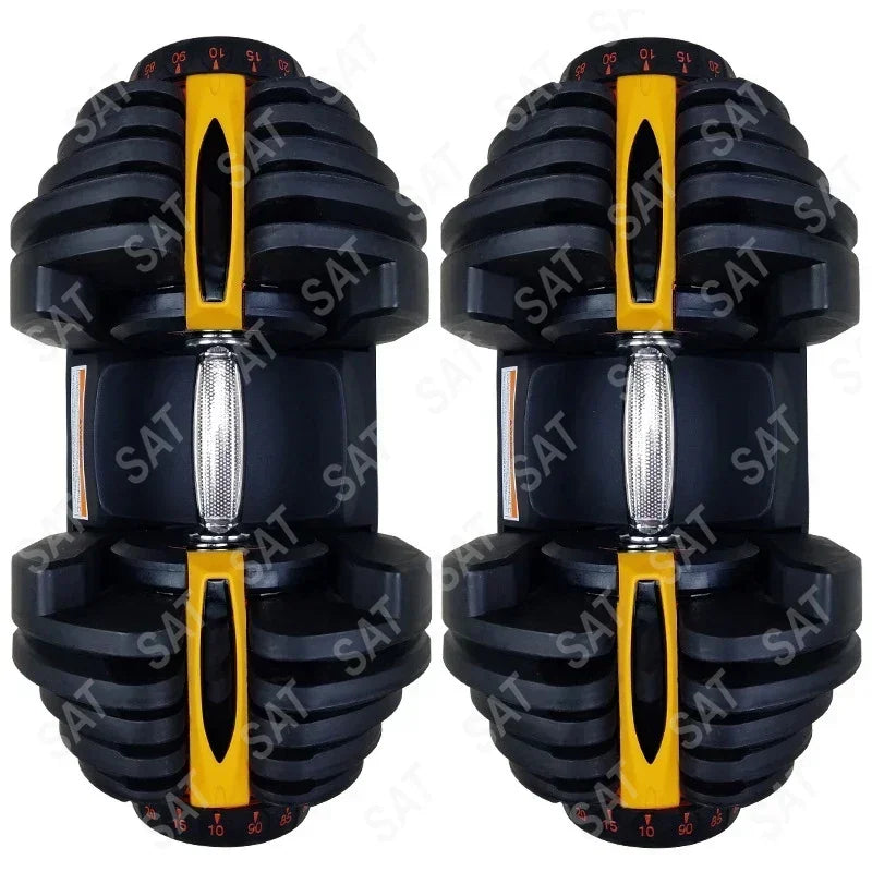 for New Style Change Weight Sport Men's Home Fitness Fast Automatic Adjustable 5/10- 40kg/90LBS Set Dumbbell