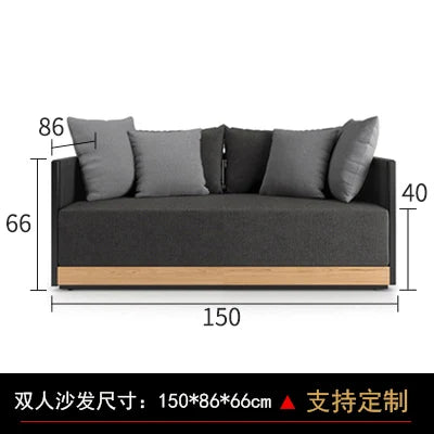 Outdoor sofa, homestay hotel, open-air balcony, sunroom, villa, waterproof and sunproof leisure furniture set