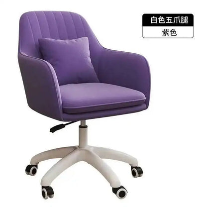 Office Lift Chairs for Modern Furniture Comfortable Back pink Swivel computer Chair Office Home Bedroom Leisure gaming chair K