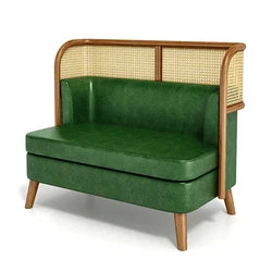 custom.Modern Commercial Custom Color Restaurant Furniture Rattan Leather Sofa Booth Seating Wood Cafe Restaurant Table and Chai