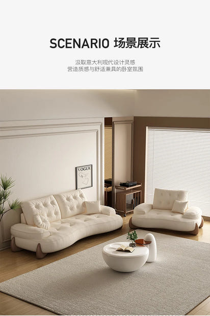 Postmodern Living Room Sofas Fabric Nordic Designer Modern Lounge Couch Lazy Replica Sleeper Princess Divano Salon Furniture