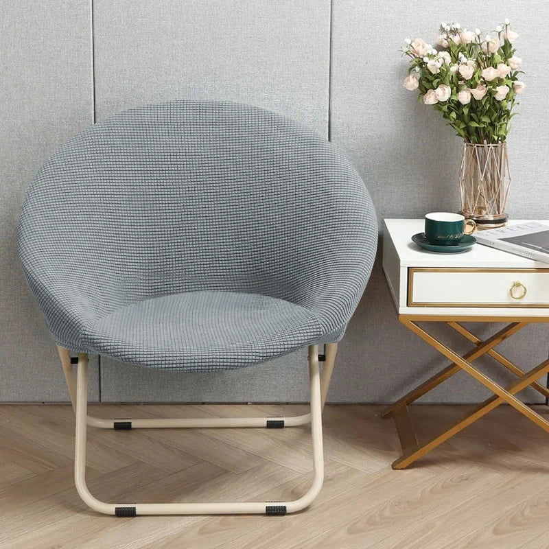 Comfortable Folding Chair Cover Cozy Moon Chair Relaxing Sun Chair Protector Stretchy Soft Cushion Portable Padded Seat Cover