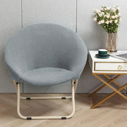 Comfortable Folding Chair Cover Cozy Moon Chair Relaxing Sun Chair Protector Stretchy Soft Cushion Portable Padded Seat Cover