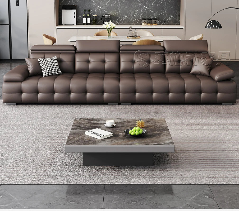 Modern Leather Living Room Sofas Couch Lazy Nordic Luxury Minimalist Living Room Sofas Lounge Designer Muebles Home Furniture