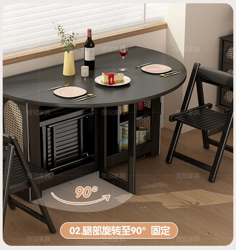 Waterproof Chair Dining Table Breakfast Modern Chair Side Dining Table Space Savers Round Set Sala Da Pranzo Home Furnitures