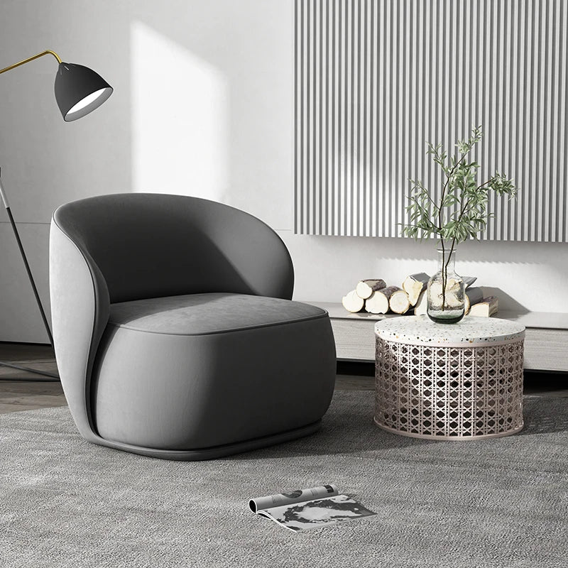 Modern fabric tufted, office living room sofa chair, single leisure chair