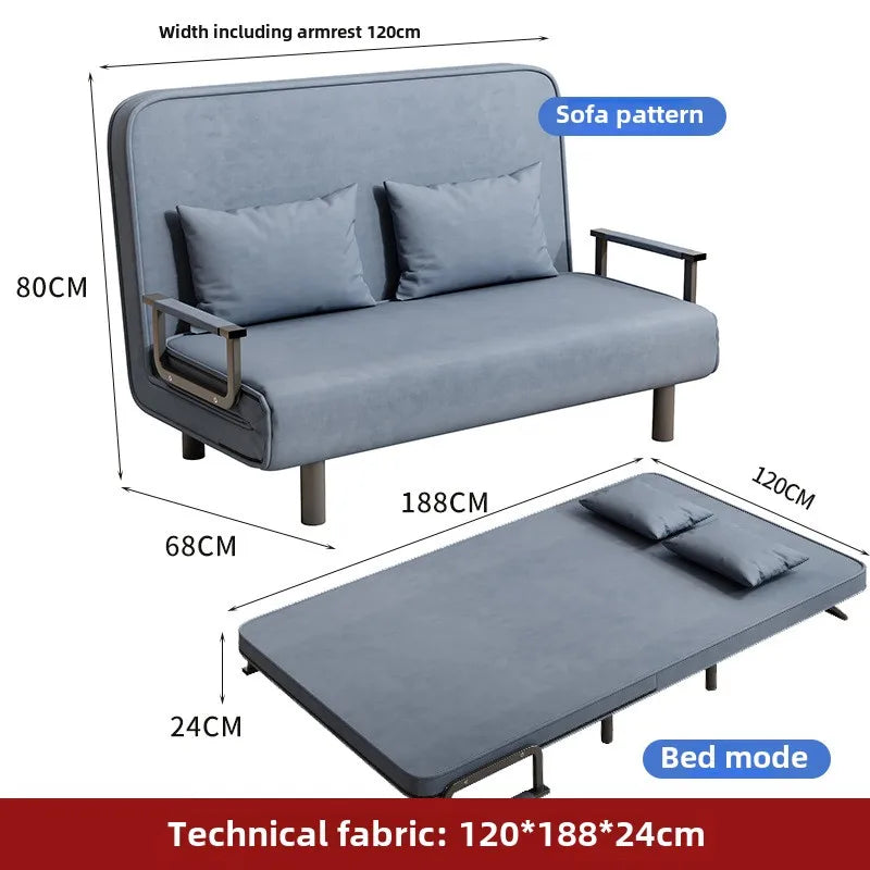 Small apartment sofa bed multifunctional lunch bed nap bed escort bed living room office sofa chair foldable bed