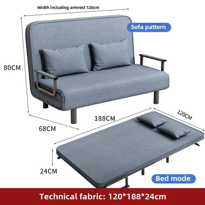 Small apartment sofa bed multifunctional lunch bed nap bed escort bed living room office sofa chair foldable bed