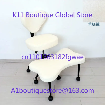 Cross Leg Chair - Meditation Chair with Wheels, ADHD Chair, Height Adjustable Seat, Adjustable Footstool