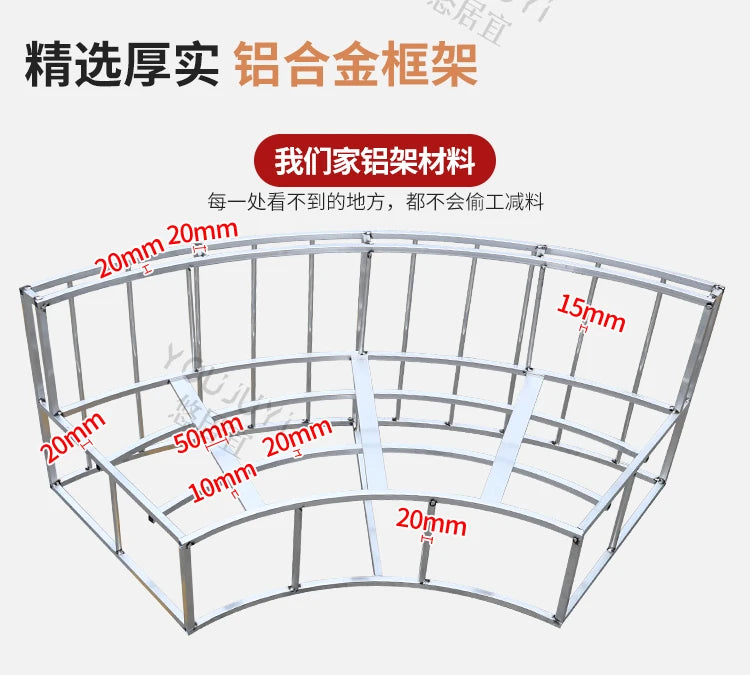 Outdoor sofa combination garden terrace leisure rattan circular courtyard outdoor open-air rattan chair sun room rattan sofa