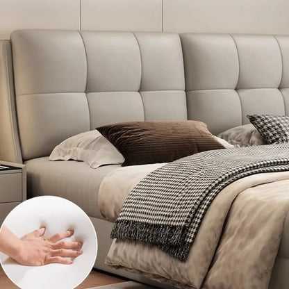 Queen Storage Bed Bedroom King Size Double Modern Frame Bed Headboard Luxury Sleeping Camas De Dormitorio Home Accessories