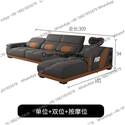 ZHOffice Nordic Modern Living Room Sofas Relaxing European Recliner Sofas Floor Massage Creative Schlafsofa Postmodern Furniture