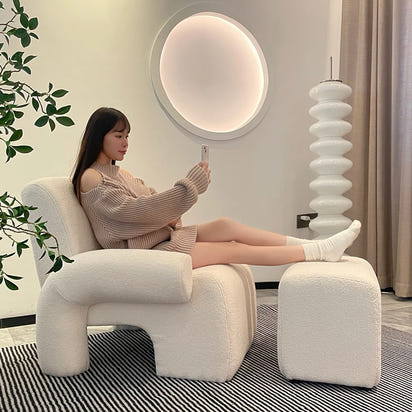 Makeup Designer Living Room Chairs, Nordic Salon Sofa Arm, Relax Bedroom Reading Girl, Sillon Home Furniture