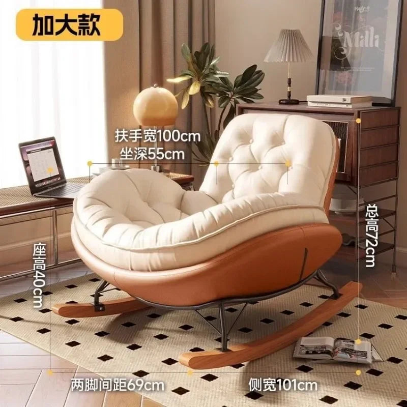 Lazy Sofa, Single Rocking Chair, Lounge Chair, Adult Honeycomb Chair, Balcony, Home Use,internet Celebrity,leisure Rocking Chair
