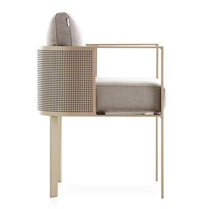 Outdoor stainless steel sofa Hotel sales office Terrace Dining table and chairs