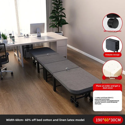 Rollaway bed Single office lunch break bed Nap bed Portable retractable hidden escort bed Rollaway bed Camp bed