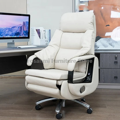 Electric Comfortable Boss Executives Office Chair Leather Reclining Soft Home Computer Chairs Ergonomic Gaming Desk Swivel Chair