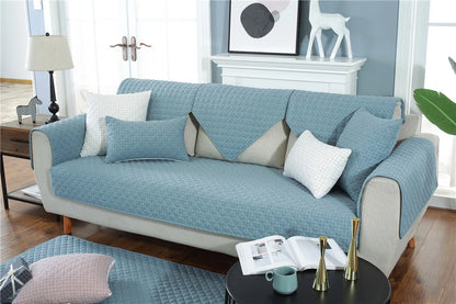 1. 2, 3, 4 Seat Sofa Covers, Sofa Covers, Plaid, Pet Dog Sofa Mats, Living Room Furniture Protective Covers