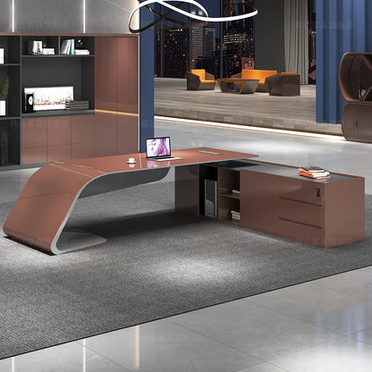 Office Furniture Desk Complete Boss Desk Modern Manager  Fashion