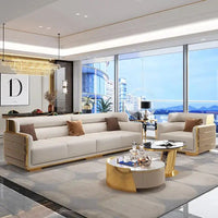 # Decor Sofas Set Real Leather Sectional Beige Sofa Living Room Luxury Contemporary Modern Leather Sofa In Leather