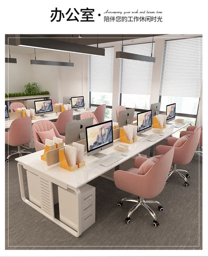 Cute Desk Chair For Girls Pink Ergonomic Computer Swivel Chair Adjustable Height Plush Padded Study Chair Bedroom Dorm Office
