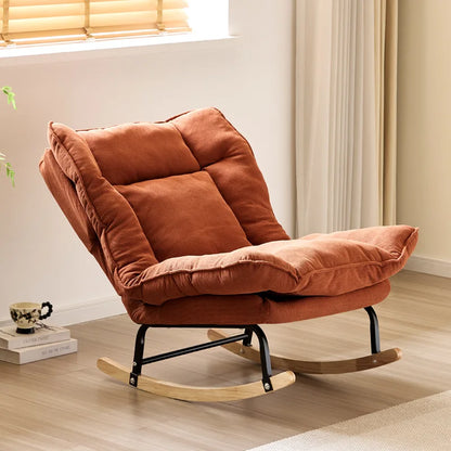 New single sofa, living room lazy lounge chair, comfortable rocking chair with retractable foot pedals