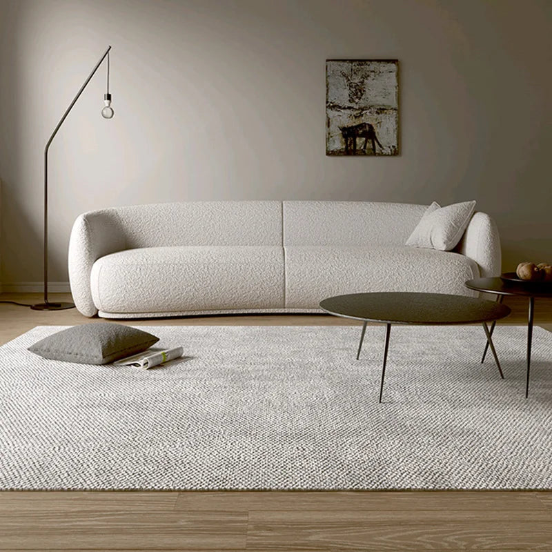 Nordic Minimalist Soft Lambswool Sofa Comfy Elegant 2/3/4-Seater Couch for Small Apartment Office Modern Home Living Room Sofas