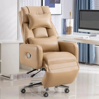 Luxury Boss Recliner Office Chair Comfortable Long Cushion Computer Chair Bedroom Game Home Lunch Back Chair Recliner FYOC