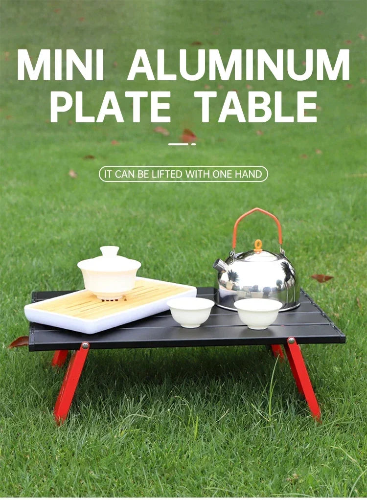 Portable Outdoor Beach Table Ultralight Foldable Camping Table Mini Aluminum Table Garden Party Trip Hiking Table