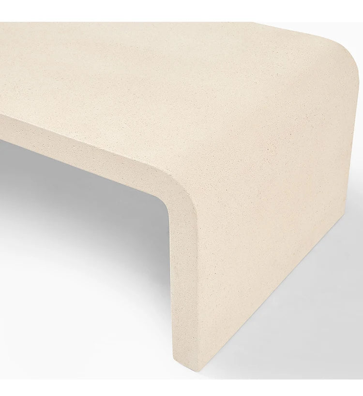 Modern Concrete Fiber Cement Tea Table  Outdoor side Table Furniture rectangle Concrete Coffee tables bench