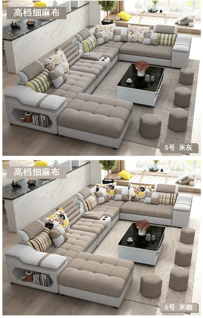 Living Room Minimalist Sofa Sectional Luxury Modern Home Sofa Lazy Comfortable Canape Salon De Luxe Furniture Accessories