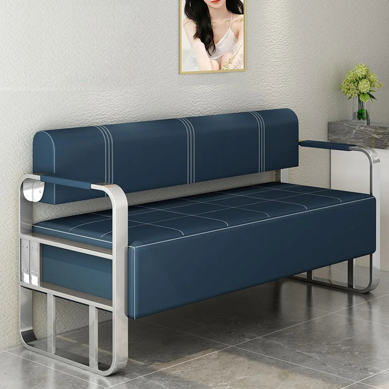 Durable Barber shop sofa chair reception room sitting area long sofa chair thickened equal sofa