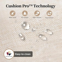 4-Piece Outdoor Patio Furniture Set, Wicker Rattan Conversation Set with 3-Seat Sofa, 2 Chairs, and Coffee Table