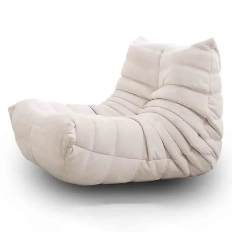 Single suede foam sofa armless floor sofa lazy sofa living room bedroom balcony lounge chair reading chair fireside chair