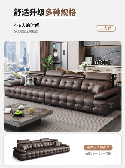 Modern Leather Living Room Sofas Couch Lazy Nordic Luxury Minimalist Living Room Sofas Lounge Designer Muebles Home Furniture