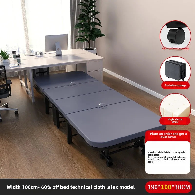 Rollaway bed Single office lunch break bed Nap bed Portable retractable hidden escort bed Rollaway bed Camp bed