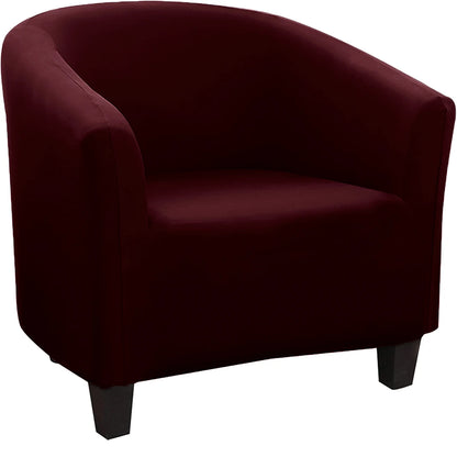 Stretch Club Chair Slipcover Spandex Barrel Chair Covers Printed Tub Living Room Armchair Covers Furniture Protector Sofa Cover
